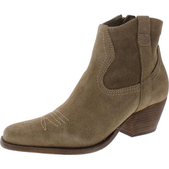 Dolce Vita Tan Suede Ankle Boots - Picture 4 of 5